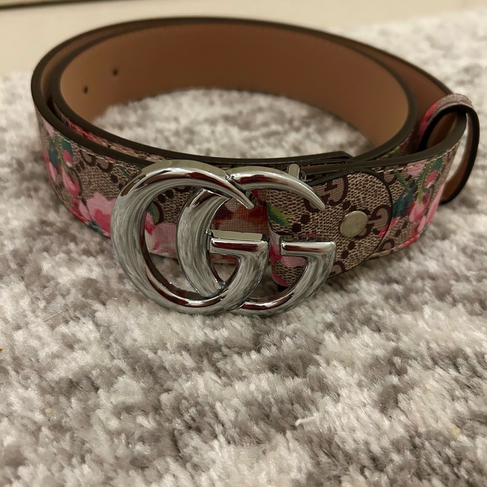 Gucci Marmont belt 
 Floral GG Belt